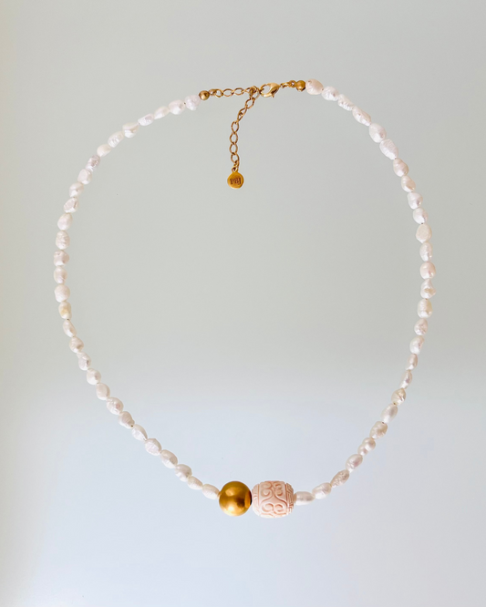 Collar Concha Rosa