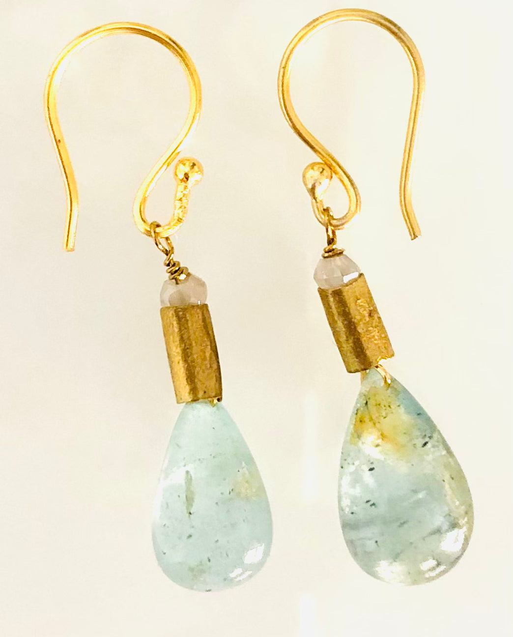 Pendientes Aguamarina