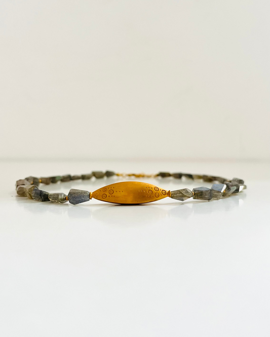 Collar VAINA Labradorita