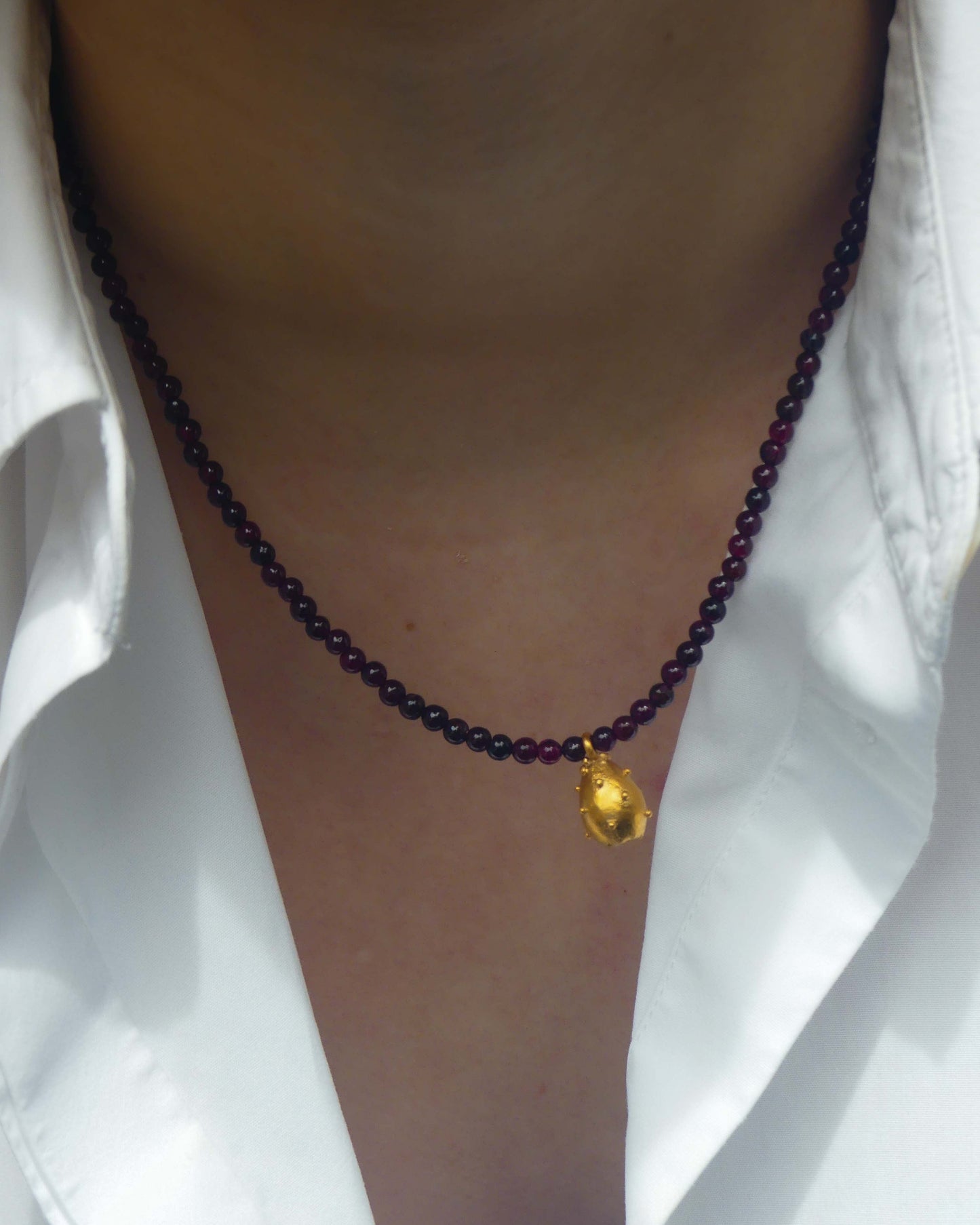 Collar Figa de Moro Granates