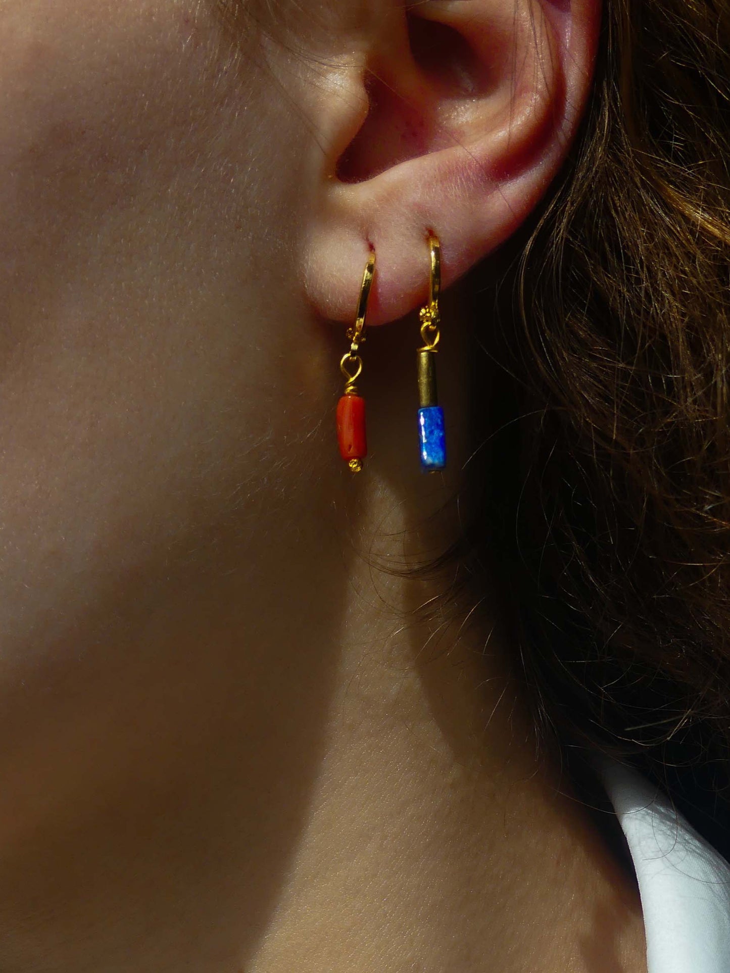 Pendientes coral